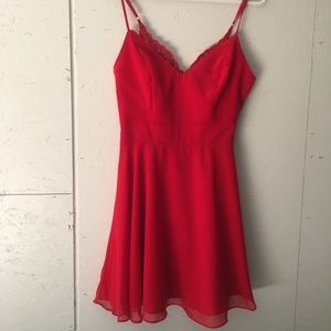 Red homecoming/prom dress